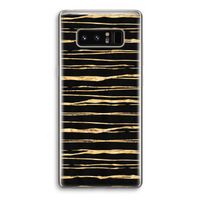 Gouden strepen: Samsung Galaxy Note 8 Transparant Hoesje