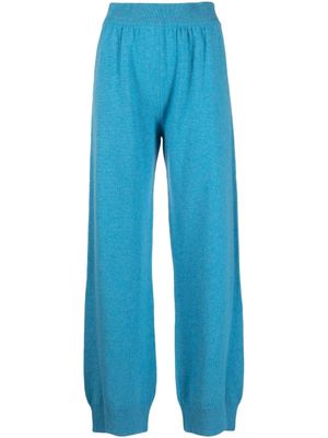 Barrie pantalon en maille à coupe droite - Bleu