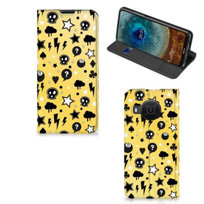 Mobiel BookCase Nokia X20 | X10 Punk Geel Mobiel BookCase Nokia X20 | X10 Punk Geel