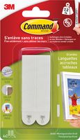 Command fotolijststrip, small, draagvermogen 5,4 kg, wit, blister van 4 stuks - thumbnail