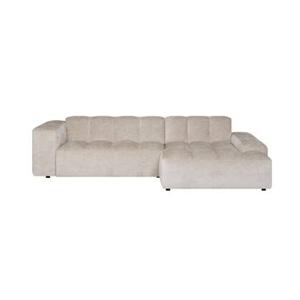 by fonQ Mumble Hoekbank met Chaise Longue Rechts - Chenille - Beige