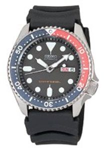 Horlogeband Seiko SKX009J1 / 7S26-0020 / R002031J0 Rubber Zwart 22mm