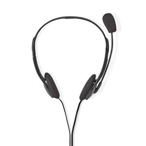 Nedis CHST100BK on-ear stereo PC-headset zwart