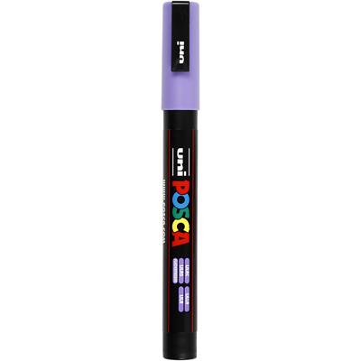 Uni-Posca Posca marker, afm pc-3m, lijndikte 0,9-1,3 mm, fijn, lilac, 1 stuk