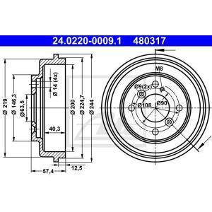 Ate Remtrommel 24.0220-0009.1