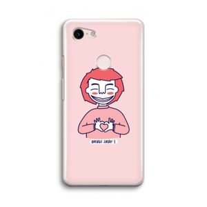 Hartje: Google Pixel 3 Transparant Hoesje