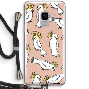 Papegaai: Samsung Galaxy S9 Transparant Hoesje met koord