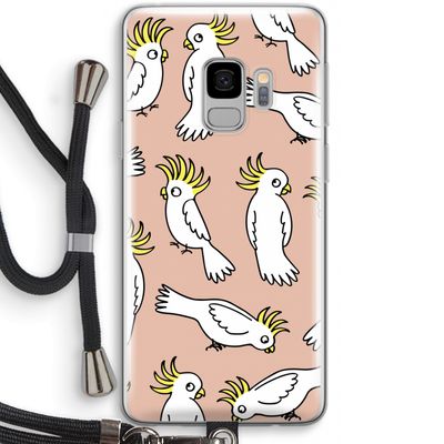 Papegaai: Samsung Galaxy S9 Transparant Hoesje met koord