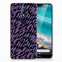 Nokia 7.1 TPU bumper Feathers Color