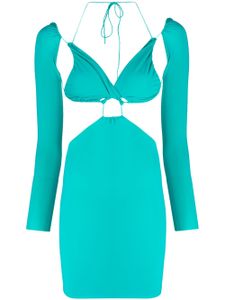 Amazuìn Azhar cut-out minidress - Vert