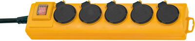 Brennenstuhl Super-Solid IP54 Tafelcontactdozenblok | 5-voudig | 2m H07RN-F 3G2,5 | FR - 1159904225