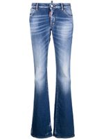 DSQUARED2 jean bootcut à patch logo - Bleu