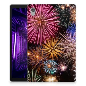 Lenovo Tab M10 HD (2de generatie) Leuke Siliconen Hoes Vuurwerk