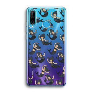 Zeemeermin: Huawei P30 Lite Transparant Hoesje