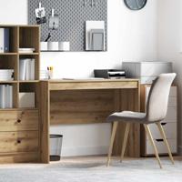 Bureau artisanaal eikenkleurig 100 x 50 x 76 cm Bewerkt hout