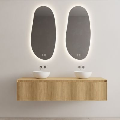 Onderkast Gliss Design Timotheus 200 CM 2 Lades Incl Topplaat Pure