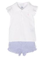 Ralph Lauren Kids ensemble short à logo Polo Pony brodé - Blanc