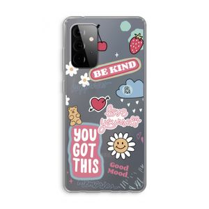 Positivity: Samsung Galaxy A72 Transparant Hoesje