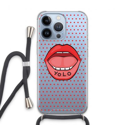 Yolo Denise: iPhone 13 Pro Transparant Hoesje met koord