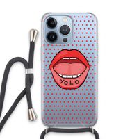 Yolo Denise: iPhone 13 Pro Transparant Hoesje met koord