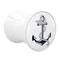Double Flared Plug met Anchor Design Acryl Tunnels & Plugs