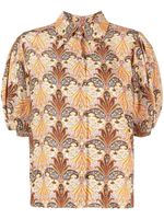 ETRO chemise en soie à imprimé cachemire - Marron