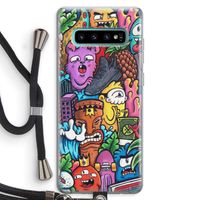 Vexx Mixtape: Samsung Galaxy S10 Plus Transparant Hoesje met koord