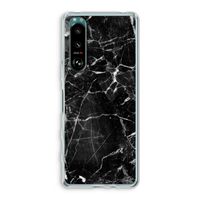 Zwart Marmer 2: Sony Xperia 5 III Transparant Hoesje