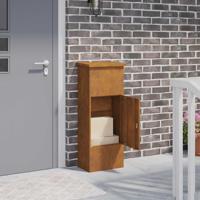 Pakket inwerp box Roestig 44.5 x 29 x 110.5 cm Cortenstaal