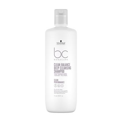 Schwarzkopf BonaCure Clean Performance Clean Balance Deep Cleansing Shampoo Tocopherol 1000ml | Voor Shampoo Zonder Siliconen