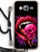 Dodelijk zoet: Samsung Galaxy J3 (2016) Transparant Hoesje met koord