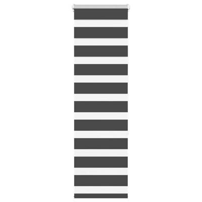 Zebra rolgordijn 45x150 cm stofbreedte 40,9 cm zwart