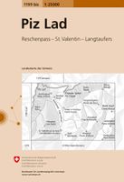 Wandelkaart - Topografische kaart 1199bis Piz Lad | Swisstopo - thumbnail