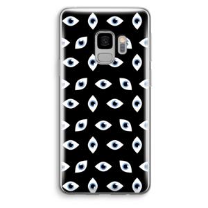 Eyes pattern: Samsung Galaxy S9 Transparant Hoesje