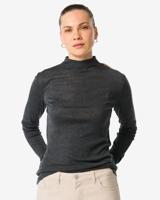 HEMA Dames T-shirt Lora donkergrijs (donkergrijs)