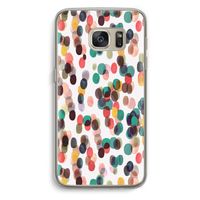 Tropical Dots: Samsung Galaxy S7 Transparant Hoesje