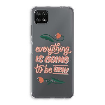 Optimistic flower girl: Samsung Galaxy A22 5G Transparant Hoesje