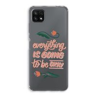 Optimistic flower girl: Samsung Galaxy A22 5G Transparant Hoesje