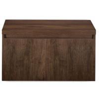 Frozen 3D Badmeubelset 80 cm - Greeplijst in Kleur - Inclusief Wastafelbovenblad Dark Oak