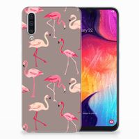 Samsung Galaxy A50 TPU Hoesje Flamingo - thumbnail