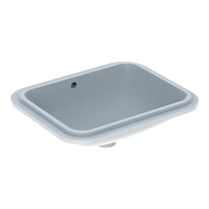 Geberit VariForm onderbouwwastafel rechthoekig 45 cm met overloop KeraTect, wit