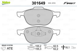 Valeo Remblokset 301649