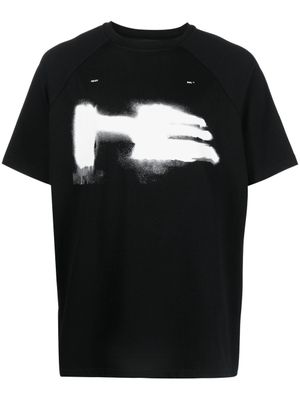 HELIOT EMIL t-shirt en coton à logo imprimé - Noir