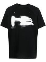 HELIOT EMIL t-shirt en coton à logo imprimé - Noir - thumbnail