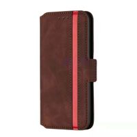 iPhone XR hoesje - Bookcase - Pasjeshouder - Portemonnee - Kunstleer - Donkerbruin - thumbnail