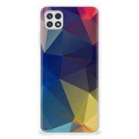 Samsung Galaxy A22 5G | TPU Hoesje | Polygon Dark