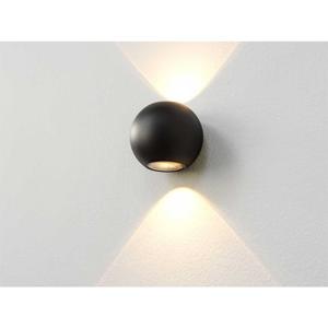 Artdelight Buitenlamp up/downDenver rond - zwart - WL DENVER ZW