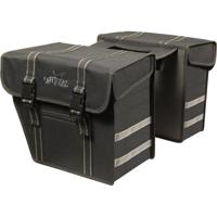 Greenlands tas dubbel zwart-zwart. afmeting 36x32x18 cm (2x) 40l. afgeschuinde kanten Greenlands tas dubbel zwart-zwart. afmeting 36x32x18 cm (2x) 40l. afgeschuinde kanten