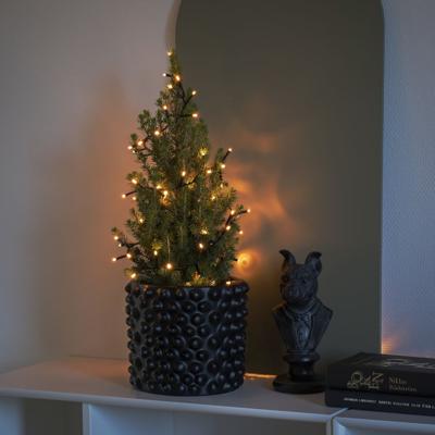 Konstsmide 2-pack LED Clusterverlichting voor binnen -2100K Amber - 200 LEDs - 4,4 meter per snoer- IP20 - Kerstverlichting - Incl. transformator