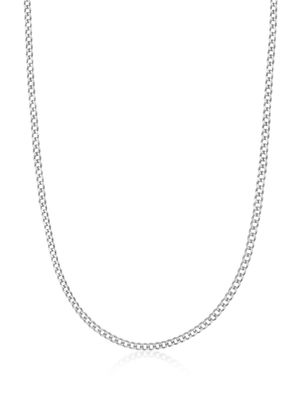Nialaya Jewelry collier en maille gourmette - Argent